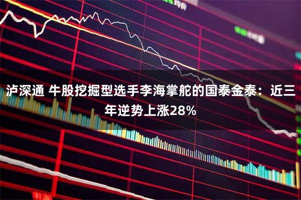 泸深通 牛股挖掘型选手李海掌舵的国泰金泰：近三年逆势上涨28%